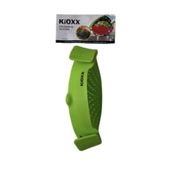 KIOXX - Colador para Ollas y Sartenes Ajustable de Silicona Verde