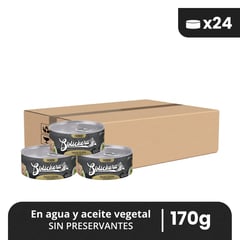 CARABELA - Trozos de Atún en aceite vegetal Bolichera Premium Caja x24