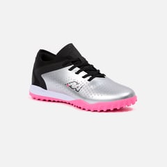 NEW ATHLETIC - Zapatillas Football Teens Slabs64 Plateado Con Fucsia Niño