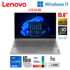 LENOVO - Laptop V15 G4 IRU 15.6 FHD Intel Core i7 1355U 16GB RAM 1TB SSD WIN 11 Iron Grey