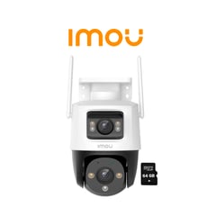 IMOU - Cámara Vigilancia CRUISER DUAL 3MP + 3MP 360° Noche Color +SD 64GB