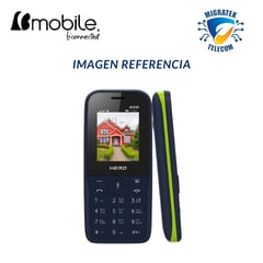 BMOBILE - Teléfono Movil Hero 600+ 2G Dual SIM Radio FM - Color Azul Verde