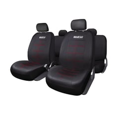 SPARCO - Funda Asiento Completo Costura Eco Cuero