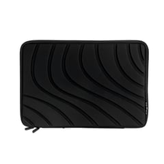 GENERICO - Funda Premium Antigolpe Impermeable para Laptop 15.6 "- ONDAS NEGRO