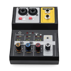 SEISA - Tarjeta de Sonido Mezclador Mixer 2 canales portatil usb