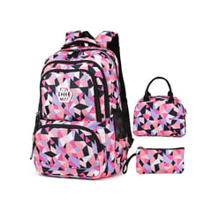 SINOCAMCO - Mochila set de 3 piezas Rosado