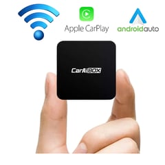 GENERICO - Adaptador inalámbrico Android auto y Apple Carplay 2 en 1 sin cables