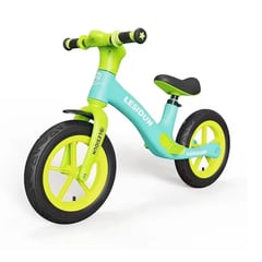 GENERICO - BICICLETA DE EQUILIBRIO INFANTIL VERDE CON TURQUESA - A12