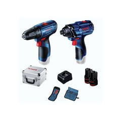 BOSCH - Taladro Atornillador GSR 120-LI + Llave GDR 120-LI +23 Acc