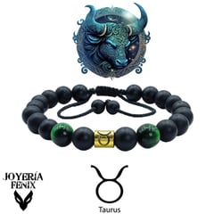 JOYERIA FENIX - Pulsera Zodiacal Piedra Natural 8mm - Joyería Fénix