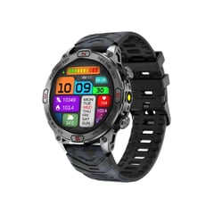 GENERICO - SMARTWATCH GRADO MILITAR KC86 NEGRO - CONEXIÓN AUDIFONOS BLUETOOTH