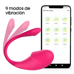 GENERICO - Dildo Vibrador Consolador Con App Interactiva Exitager Matrix - Fucsia