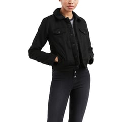 LEVIS - Casaca Mujer Sherpa Negro