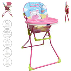 BABY KITS - Silla de Comer plegable Vectra ROSA