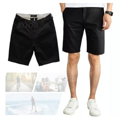 BELCHERCC5 - Shorts Bermudas Casual Algodón Hombre Moda Veranotipo Suelto