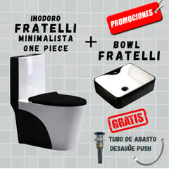 FRATELLI - INODORO MINIMALISTA 8616 ONE PIECE + BOWL