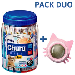 CHURU - DUO VET DIET - ATUN POLLO 50 U (PACK CATNIP ROSA)