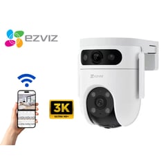 EZVIZ - Cámara De Seguridad H9C DUAL 3K - WIFI Doble lente 5MP + 5MP