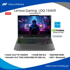 LENOVO - Gaming LOQ 15IAX9, Ci5-8GB-512GB