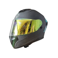 XTREME - CASCO INTEGRAL CARBON VISOR ORO DIA Y NOCHE L