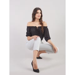 MICHELLE BELAU - BLUSA OFF SHOULDER BL91225CMR TROD S