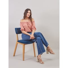 MICHELLE BELAU - BLUSA OFF SHOULDER BL91225CMR TROD S