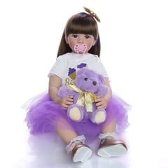 KEIUMI nuevas muñecas bebé 24 Reborn 60 cm silicona suave princesa L