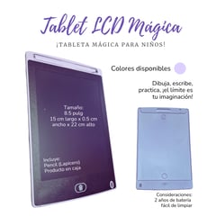 GENERICO - Tableta LCD Mágica de 8.5 pulgadas