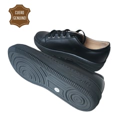 CONCEPTO CALZADO Y COMPANIA - Zapatillas Hombre ZAPATENIS - Cuero, Concepto, Negro