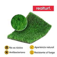 REALTURF - GRASS SINTÉTICO EUROPEO REALTURF- BASIC PLUS 20 MM (2M X 5M)