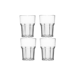 GLASSIA - Set 4 piezas vasos siena alto de 420 ml