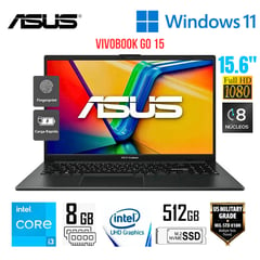 ASUS - Laptop Vivobook 15 Intel Core i3-N305 8GB DDR4 512GB SSD 15.6 FHD E1504GA-NJ231 Win 11