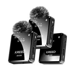 KREED - Micrófono solapero inalámbrico Profesional DUAL SX39