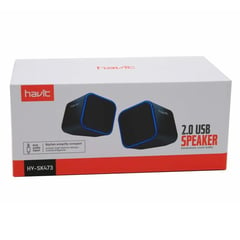 HAVIT - Altavoces Multimedia USB 2.0 HV-SK473, Color Negro/Azul