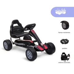 GENERICO - Carrito Chachicar para Niño modelo Go Cart color negro