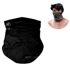 GENERICO - CUELLERA BANDANA TUBULAR DEPORTIVA ANTIALERGICA NEGRO