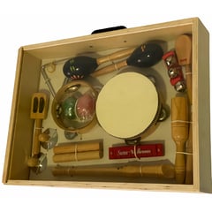 DELUXE - Set de instrumentos musicales de madera niños