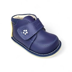 GENERICO - Zapato Pibe pegapasador semi-ortopédico Azul para bebé niño