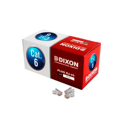 DIXON - CONECTORES RJ-45 CAT.6, CAJA 100 UND - P/N: PB88502X-CN