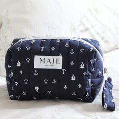 MAJE - Neceser para mujer de estilo marinero y anclas - PERU