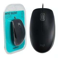 LOGITECH - MOUSE ALAMBRICO M110 SILENCIOSO OPTICO