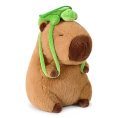 GENERICO - PELUCHE CAPIBARA CON MOCHILA DE TORTUGA - 32cm