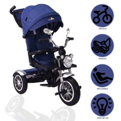 EBABY - Triciclo guiador CHOPPER Blue