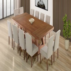 DMUEBLES - Comedor 12 sillas Matera - Beige