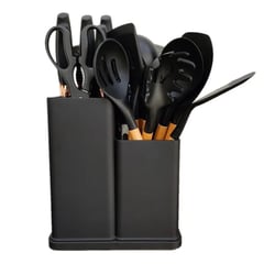 GENERICO - Set De Utensilios Para Cocina X 19 Piezas De Silicona A1