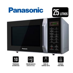 PANASONIC - HORNO MICROONDAS - NN-SB34HM 25 LITROS PLATEADO