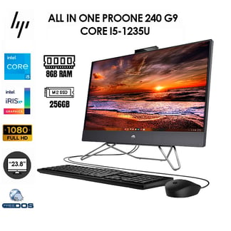 HP - All In One ProOne 240 G9, Intel Core i5-1235U, 8GB, SSD 256GB, 23.8" FHD.