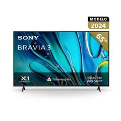 SONY - TV 65" K-65S30 4K Ultra HD BRAVIA 3 Google TV con HDR