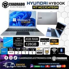 HYUNDAI - Laptop Qualcomm ram 4GB emmc 128GB 14.1" HD Windows 11 Home