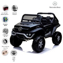 MERCEDES BENZ - Carro a Batería para Niños 4 x 4 UMNIMONG Black